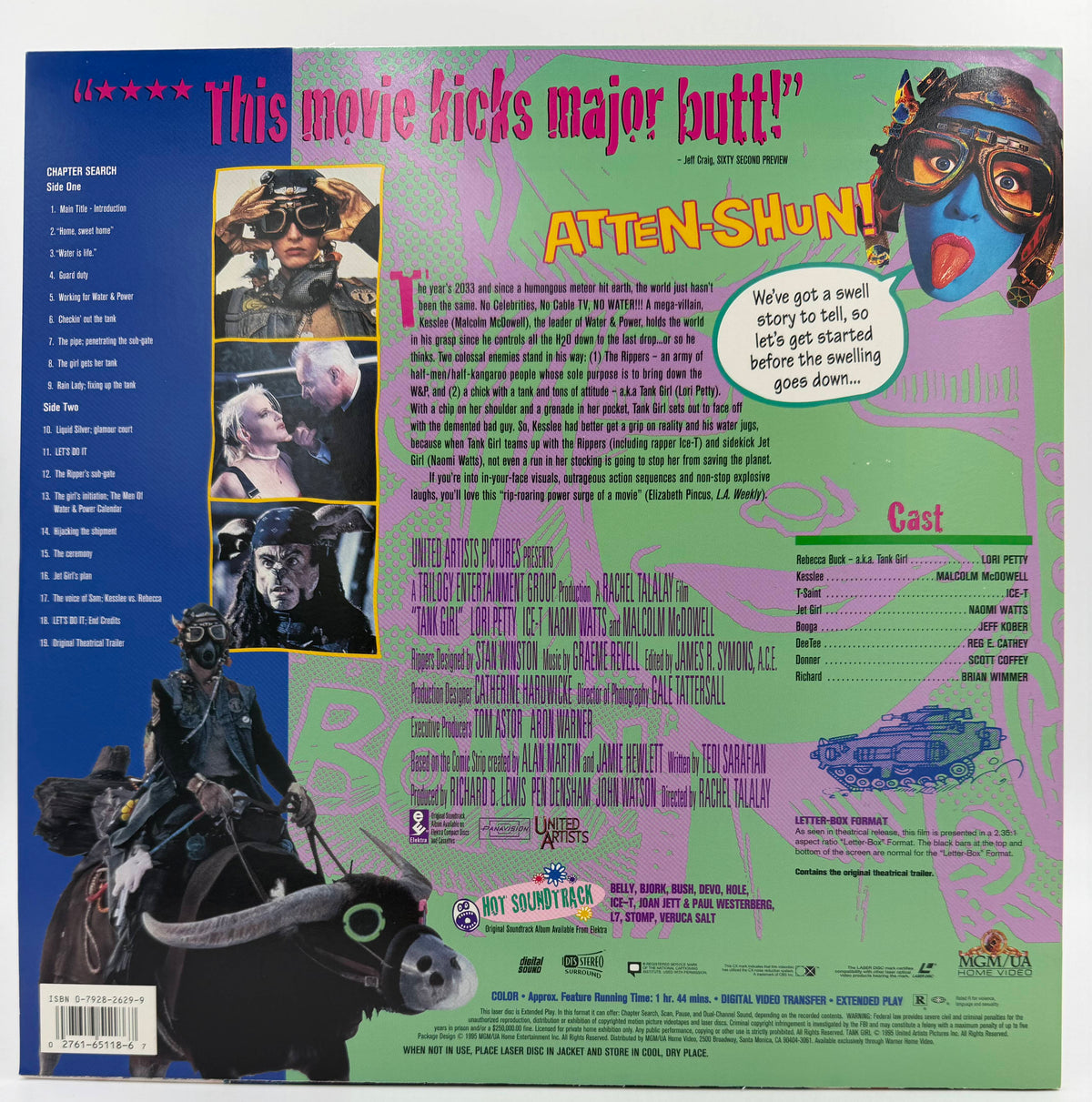 Tank Girl (1995 / 1995) Deluxe Letter-Box Edition – LaserDisc - EX