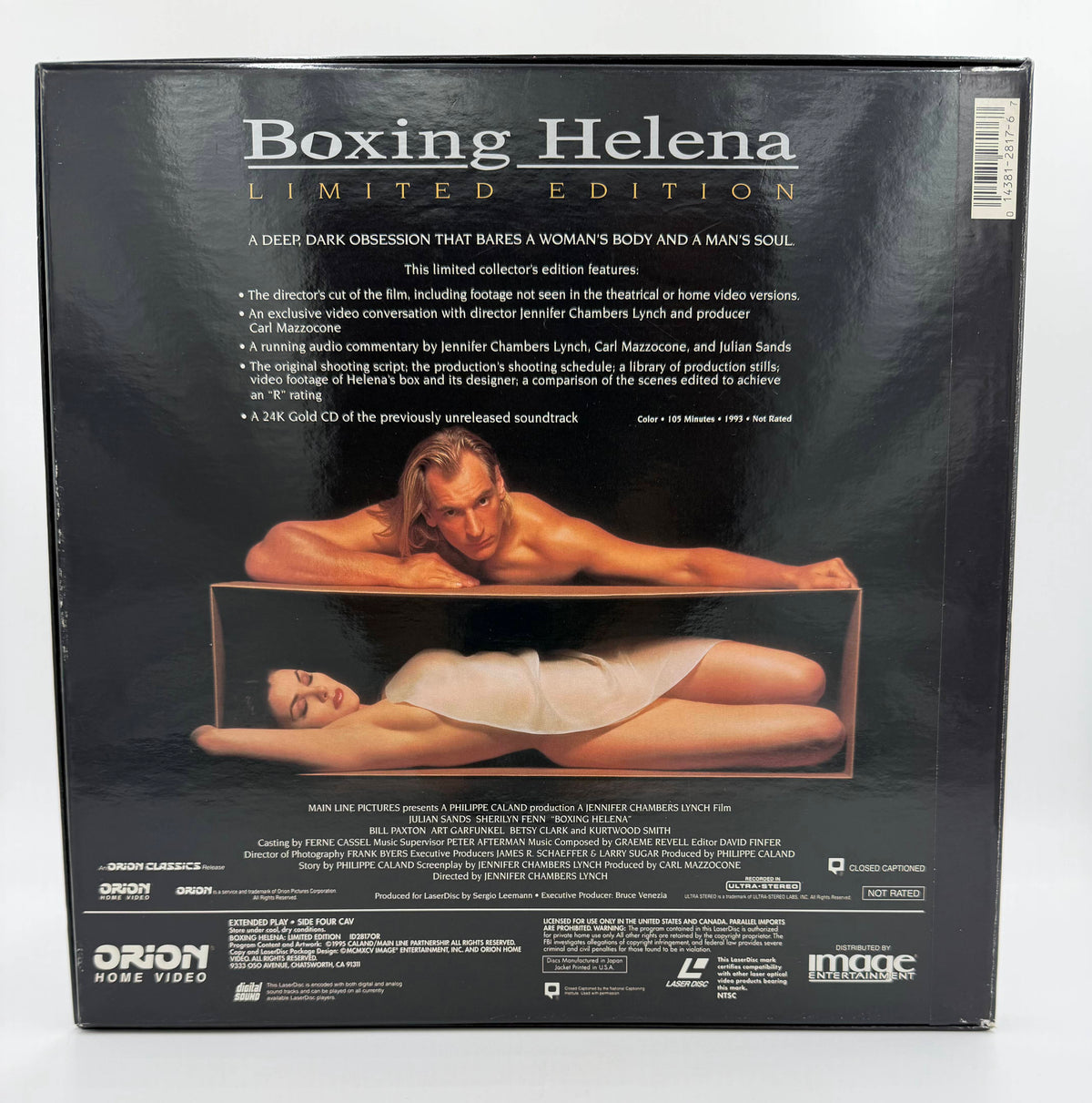 Boxing Helena (1993 / 1995) Signature Series Limited Edition Box Set – LaserDisc - EX