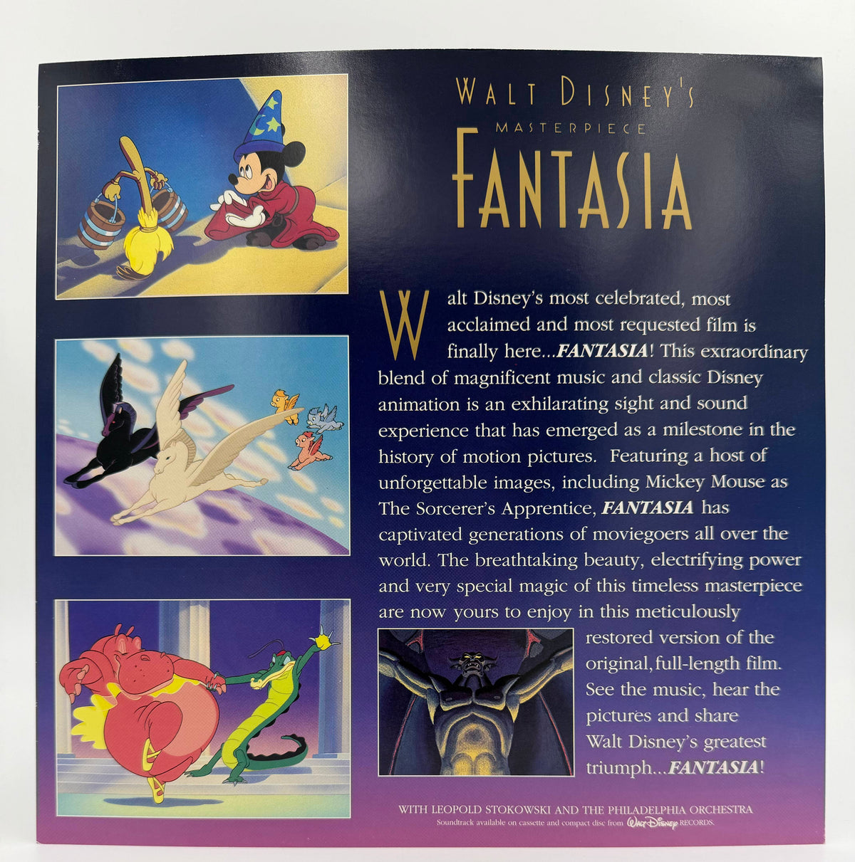 Fantasia (1940 / 1991) Masterpiece Deluxe CAV Edition Box Set – LaserDisc - EX