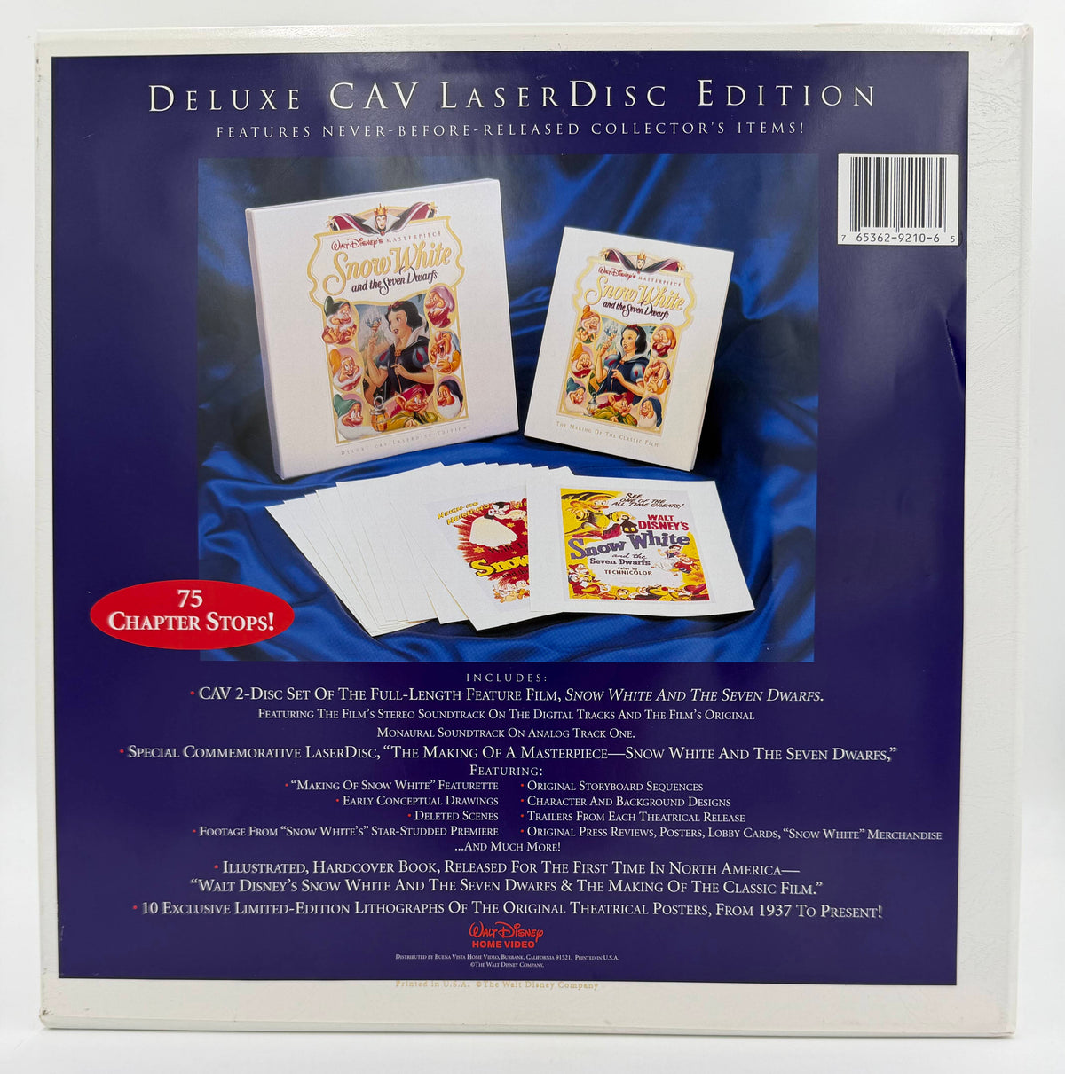 Snow White and the Seven Dwarfs (1937 / 1994) Masterpiece Deluxe CAV Edition Box Set – LaserDisc - VG+
