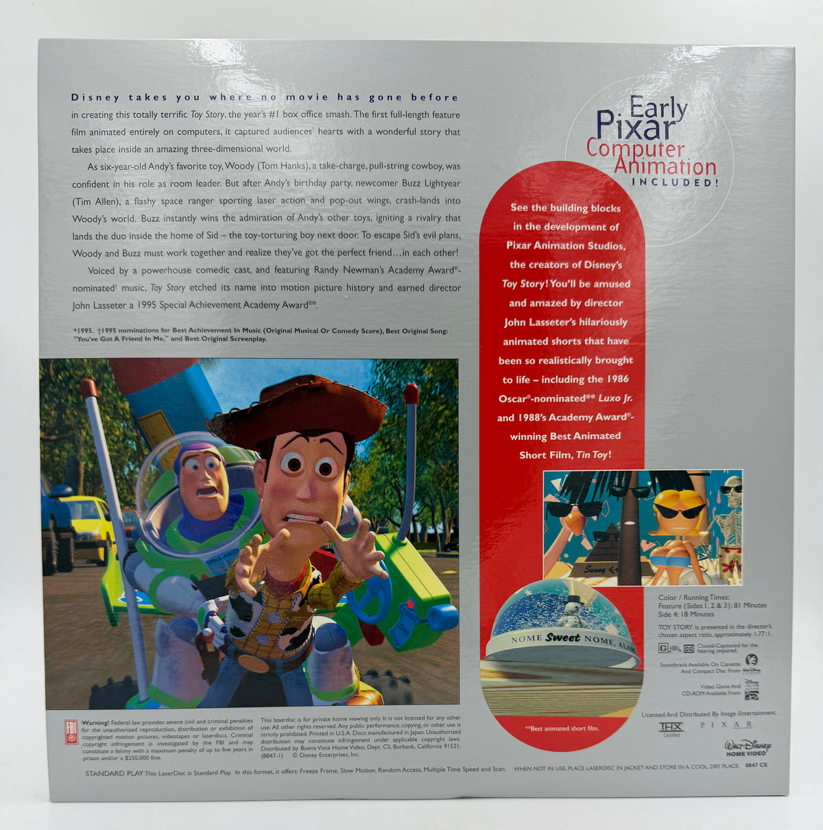 Toy Story (1995 / 1996) Deluxe CAV Letterbox Edition Box Set – LaserDisc - EX