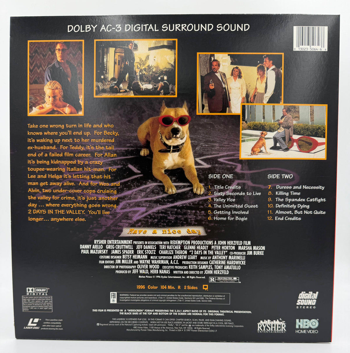 2 Days in the Valley (1996 / 1997) Widescreen Edition – LaserDisc - EX