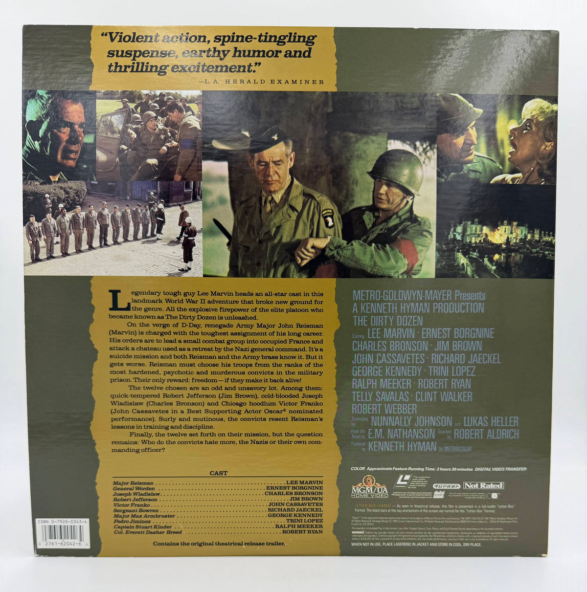 The Dirty Dozen (1967 / 1991) Deluxe Letter-Box Edition – LaserDisc - EX