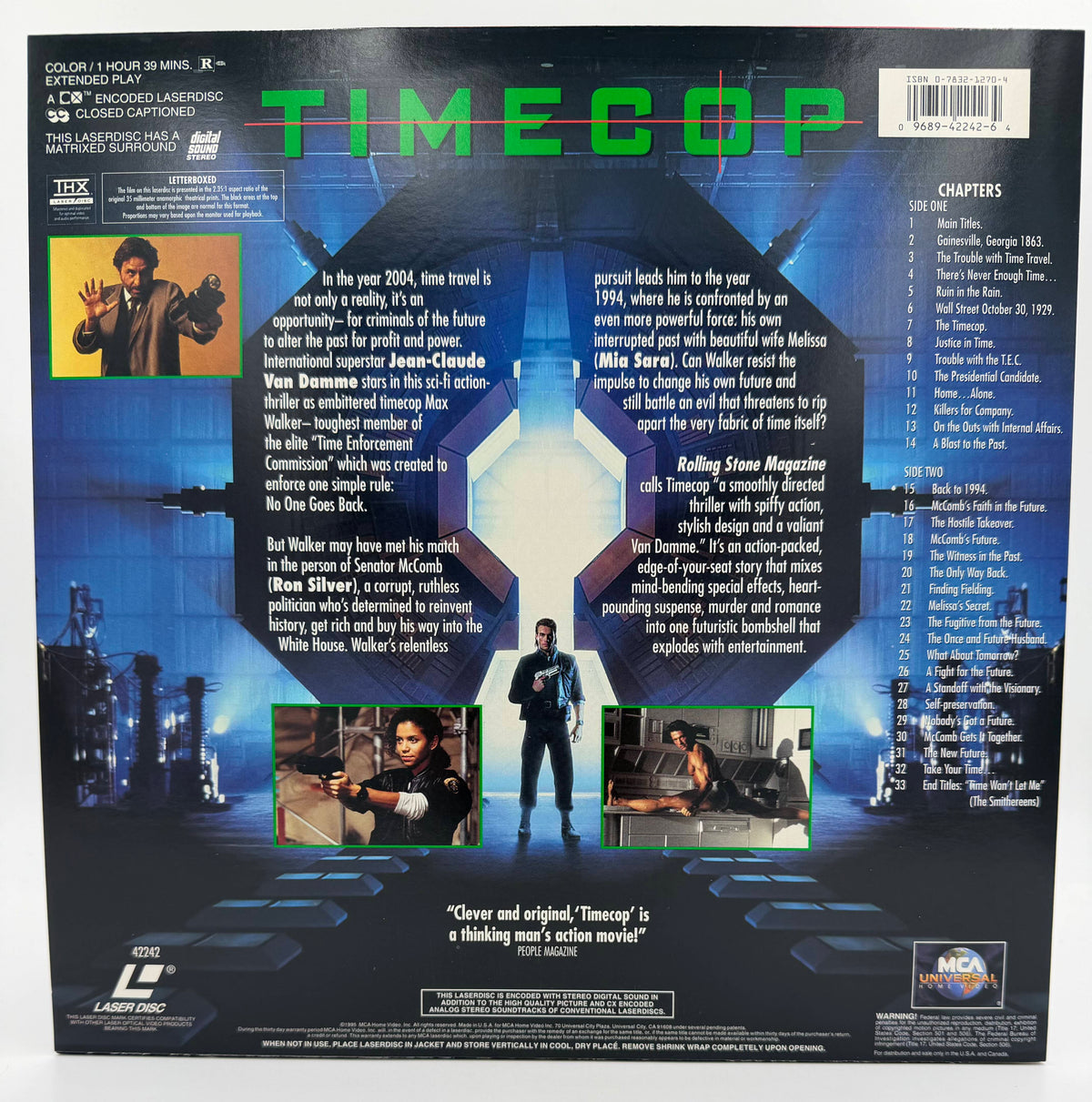 Timecop (1994 / 1995) Letterboxed Edition – LaserDisc - EX