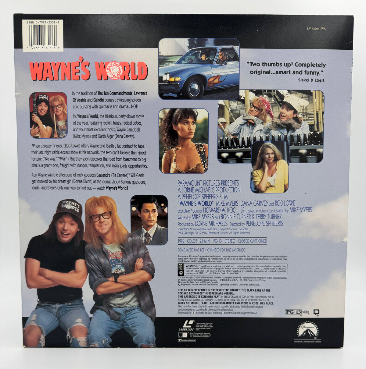 Wayne's World (1992 / 1992) Widescreen Edition – LaserDisc - EX