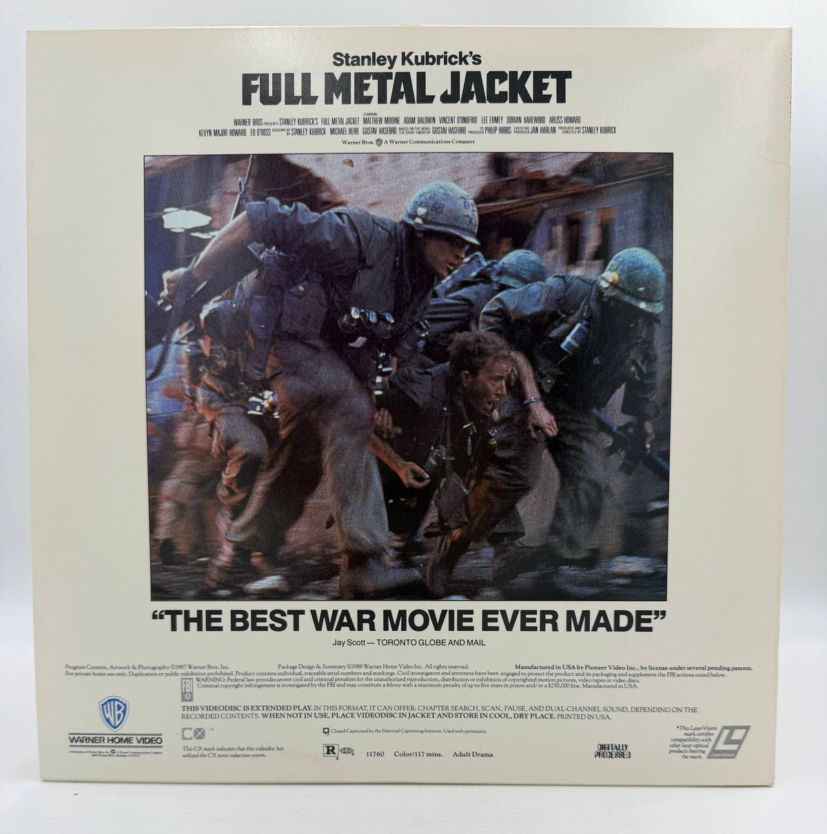 Full Metal Jacket (1987 / 1988) Digitally Processed Standard Edition – LaserDisc - EX