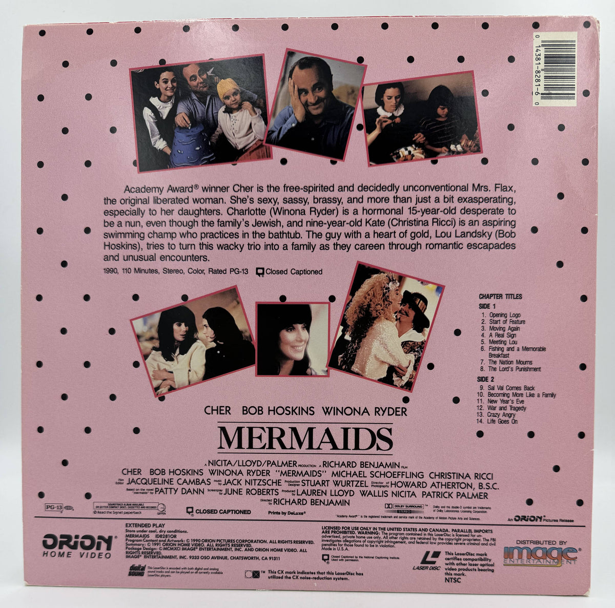 Mermaids (1990 / 1991) Standard Edition – LaserDisc - VG