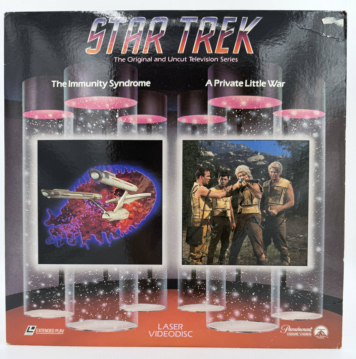 Star Trek: The Original Series – "The Immunity Syndrome" / "A Private Little War" (1968 / 1986) Standard Edition – LaserDisc - VG+