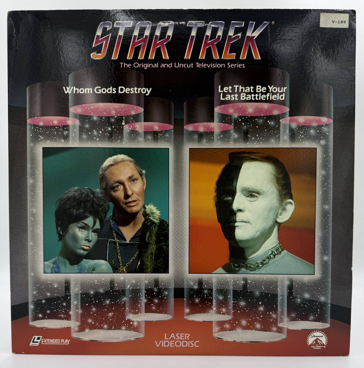 Star Trek: The Original Series – "Whom Gods Destroy" / "Let That Be Your Last Battlefield" (1969 / 1988) Standard Edition – LaserDisc - VG+