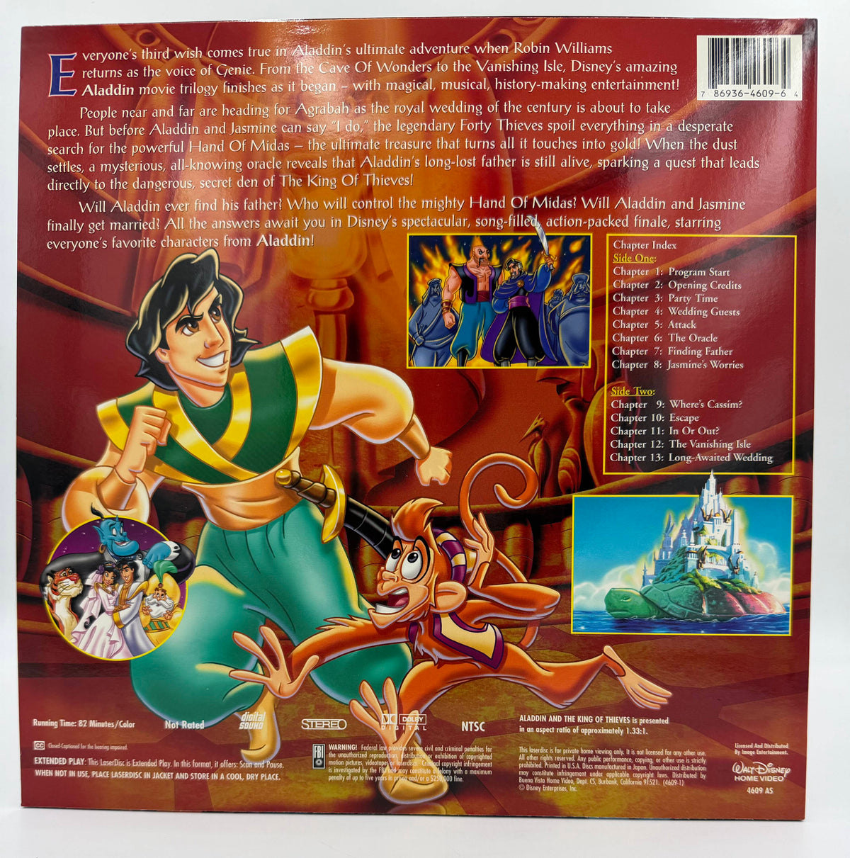 Aladdin and the King of Thieves (1996) Standard Edition – LaserDisc - EX
