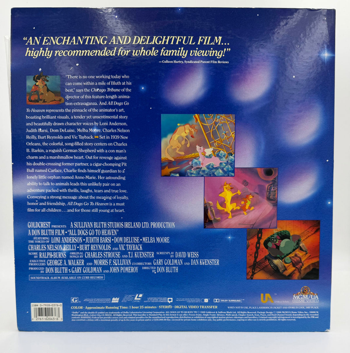 All Dogs Go To Heaven (1989 / 1990) Special CAV Standard Play Edition – LaserDisc - VG+