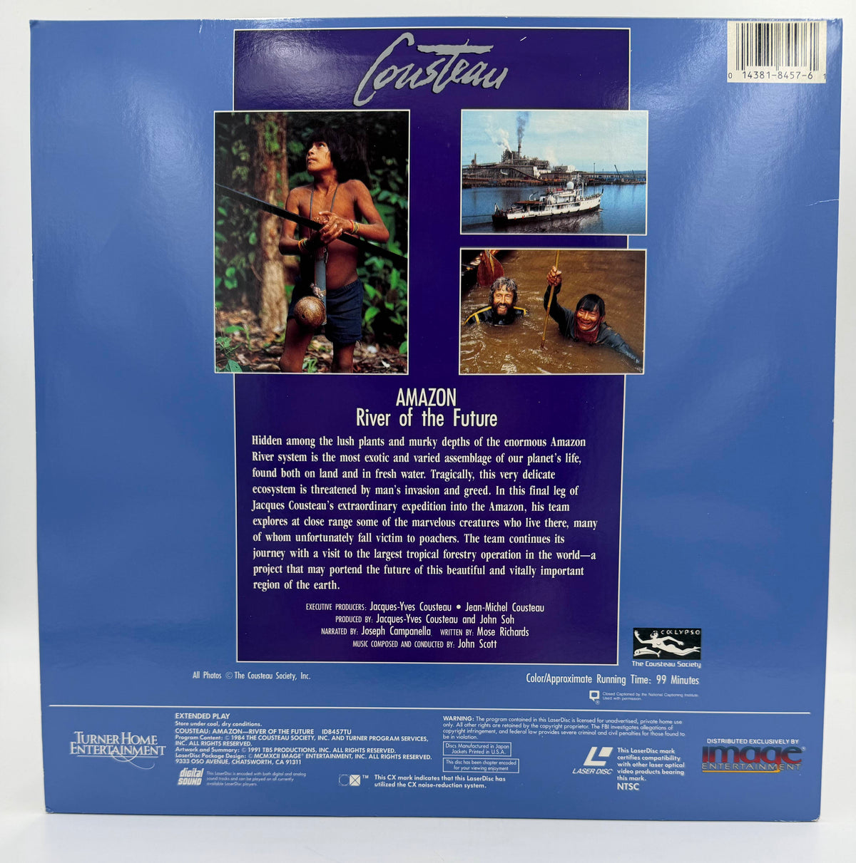 Cousteau: Amazon – River of the Future (1984 / 1991) The Cousteau Society Collector's Edition – LaserDisc - VG+