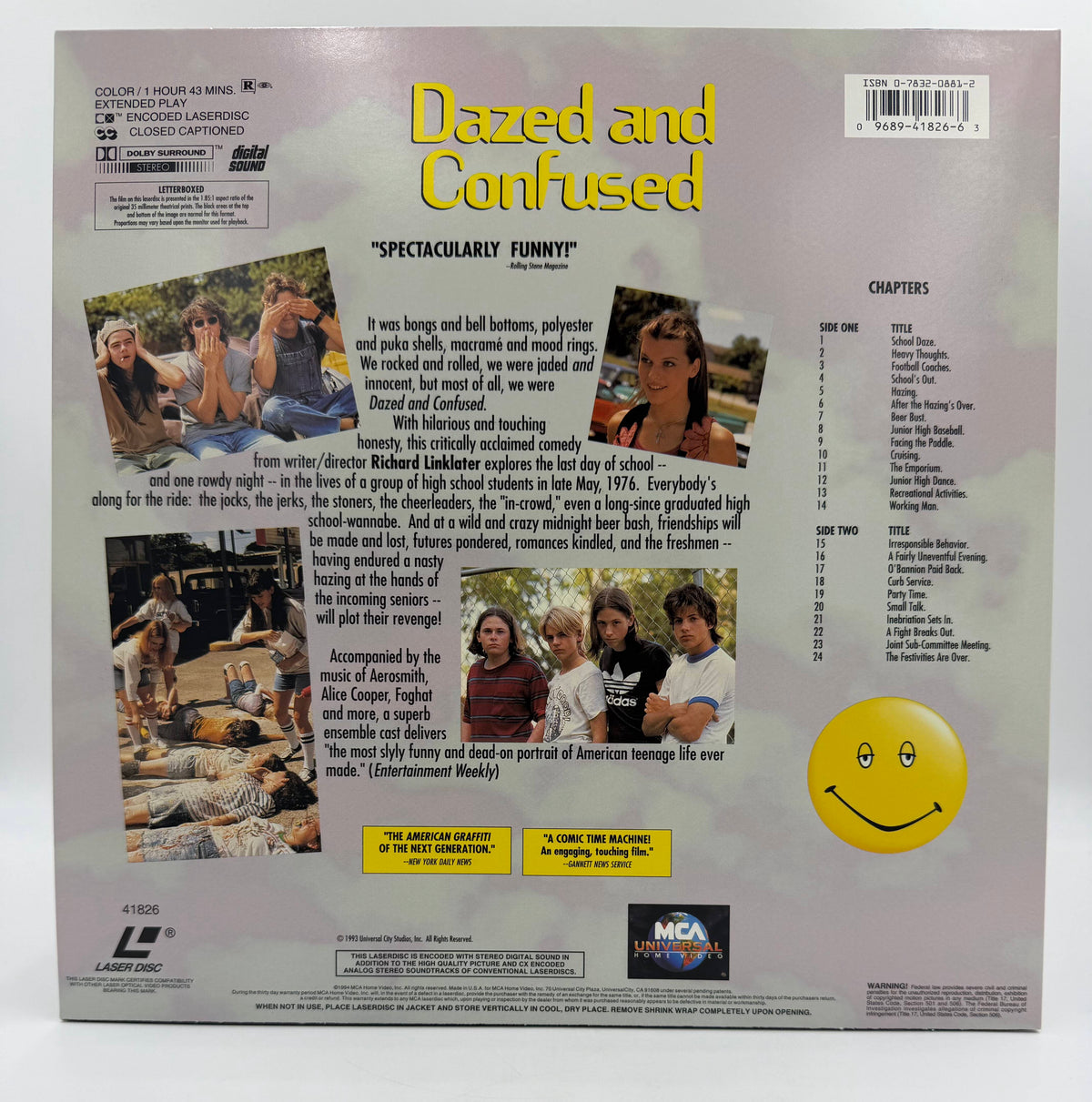 Dazed and Confused (1993 / 1994) Letterboxed Edition – LaserDisc - EX