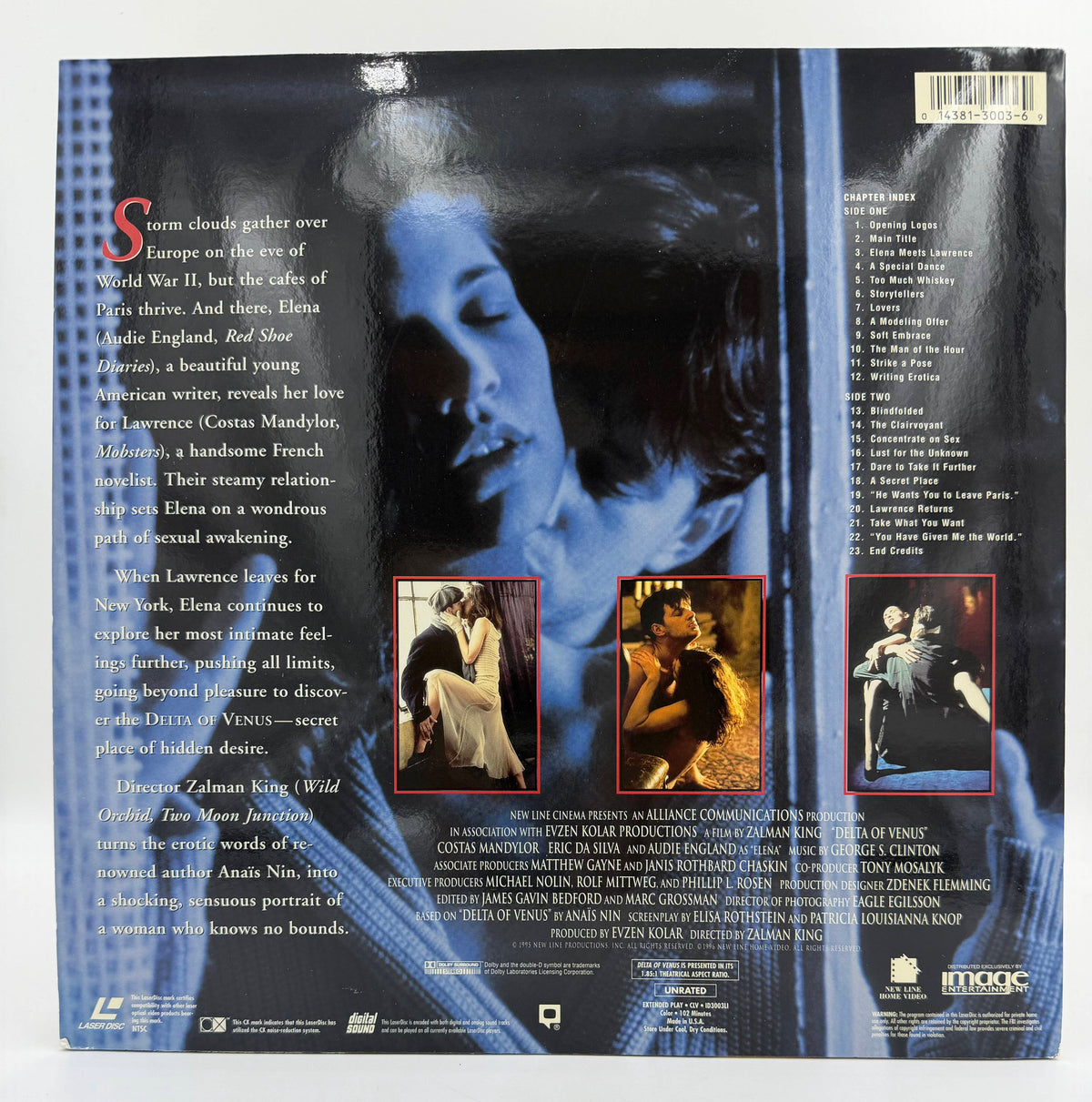 Delta of Venus (1995 / 1996) Widescreen Edition – LaserDisc - EX