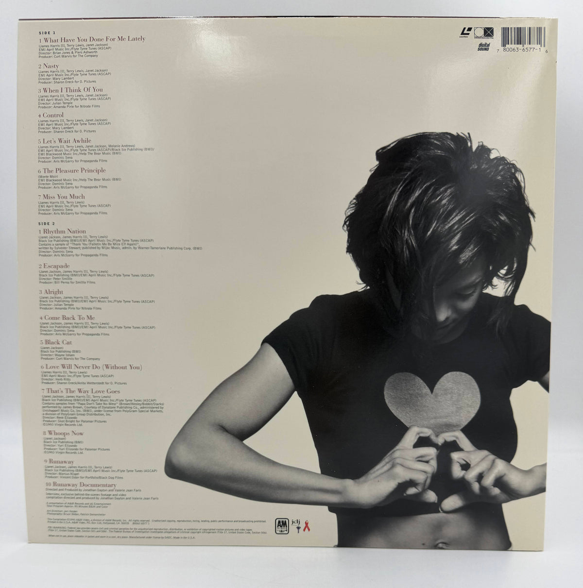 Janet Jackson: Design of a Decade 1986/1996 (1995 / 1996) Standard Edition – LaserDisc - EX