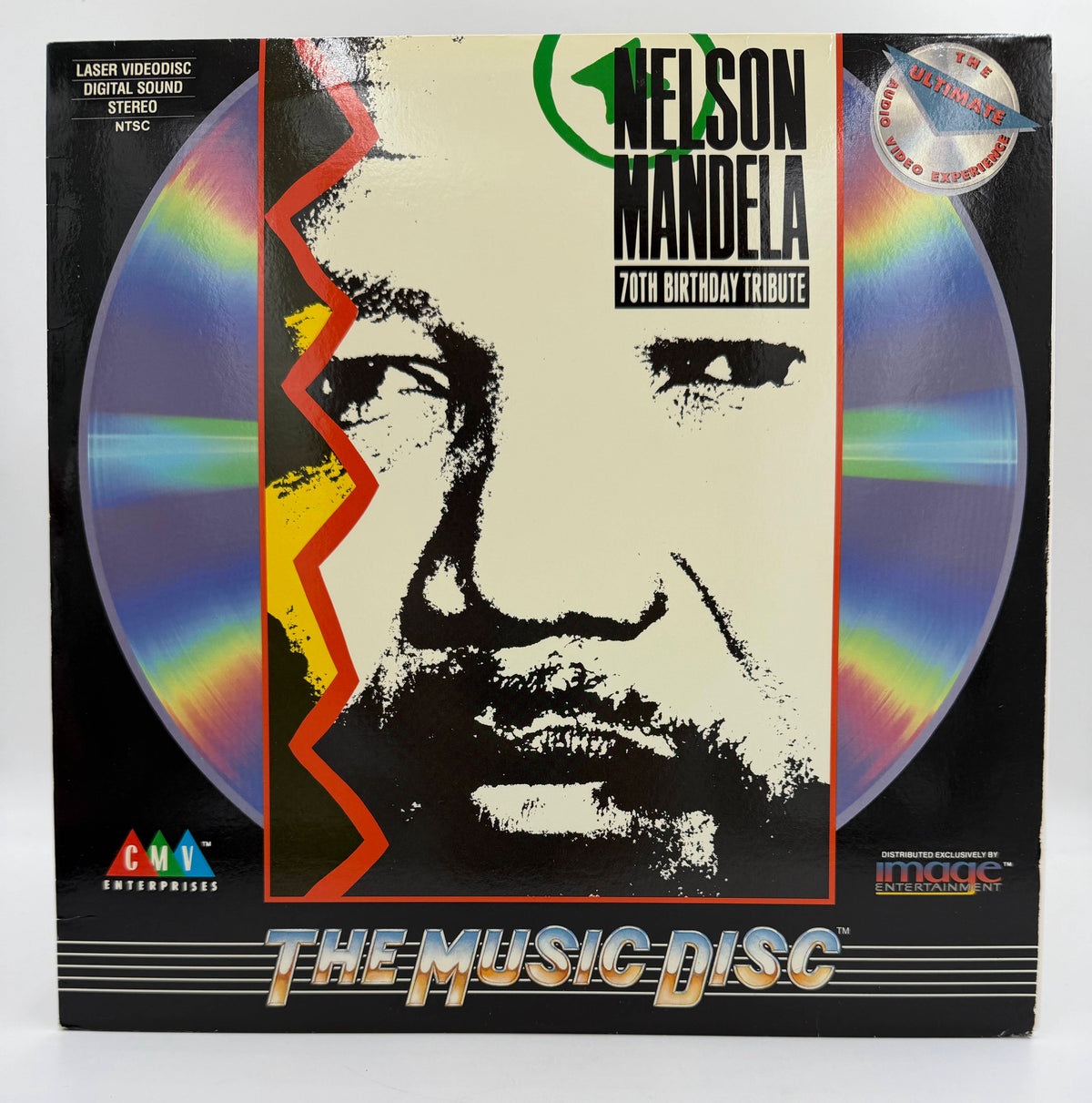 Nelson Mandela 70th Birthday Tribute (1988 / 1989) Standard Edition – LaserDisc - VG+  Vintage CMV Enterprises / Image Entertainment