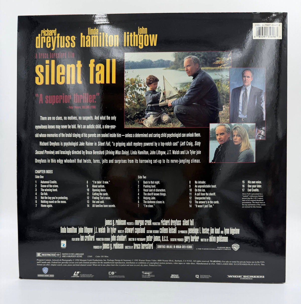 Silent Fall (1994 / 1995) Widescreen Edition – LaserDisc - EX