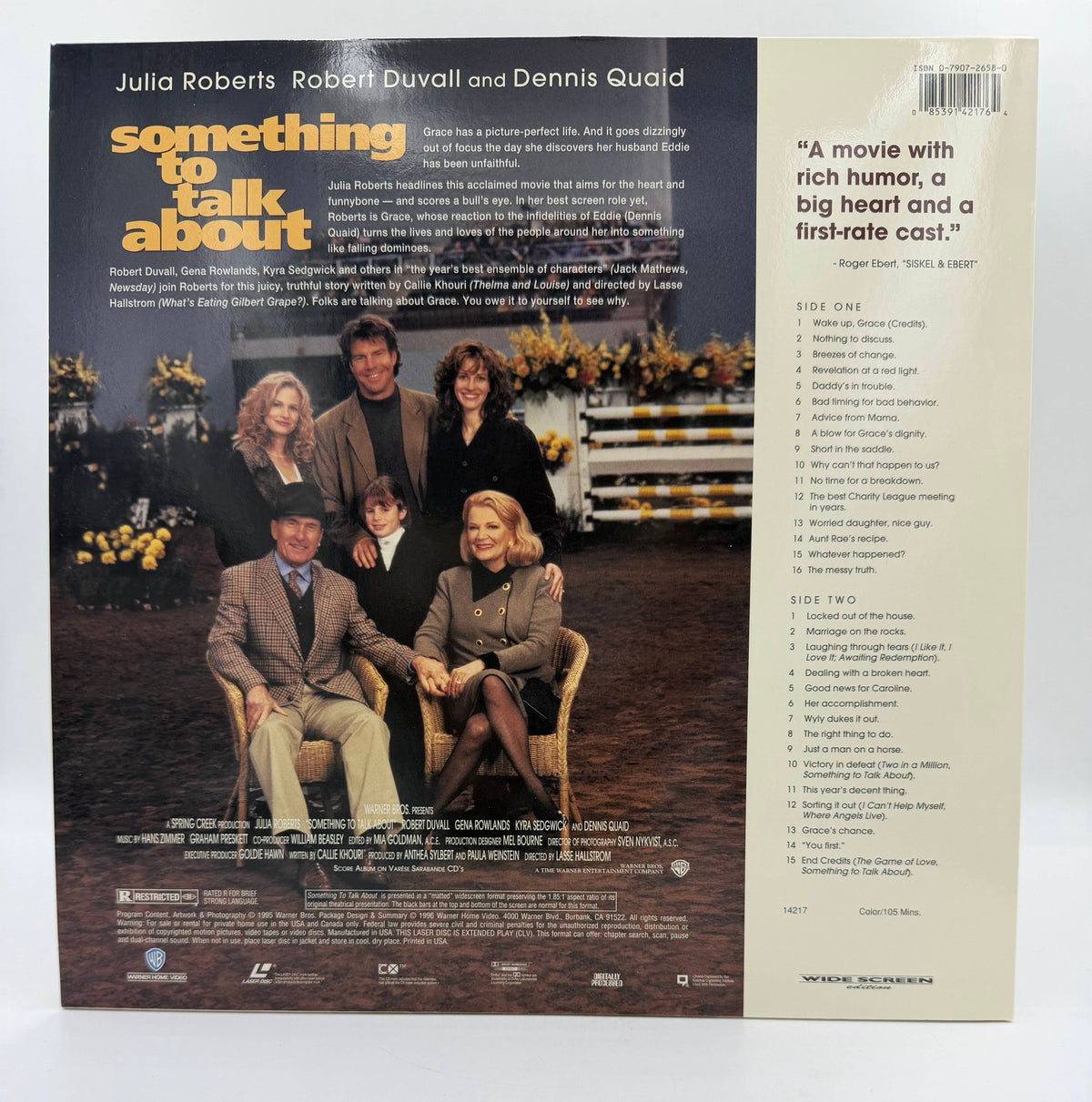 Something to Talk About (1995 / 1996) Wide Screen Edition – LaserDisc - EX