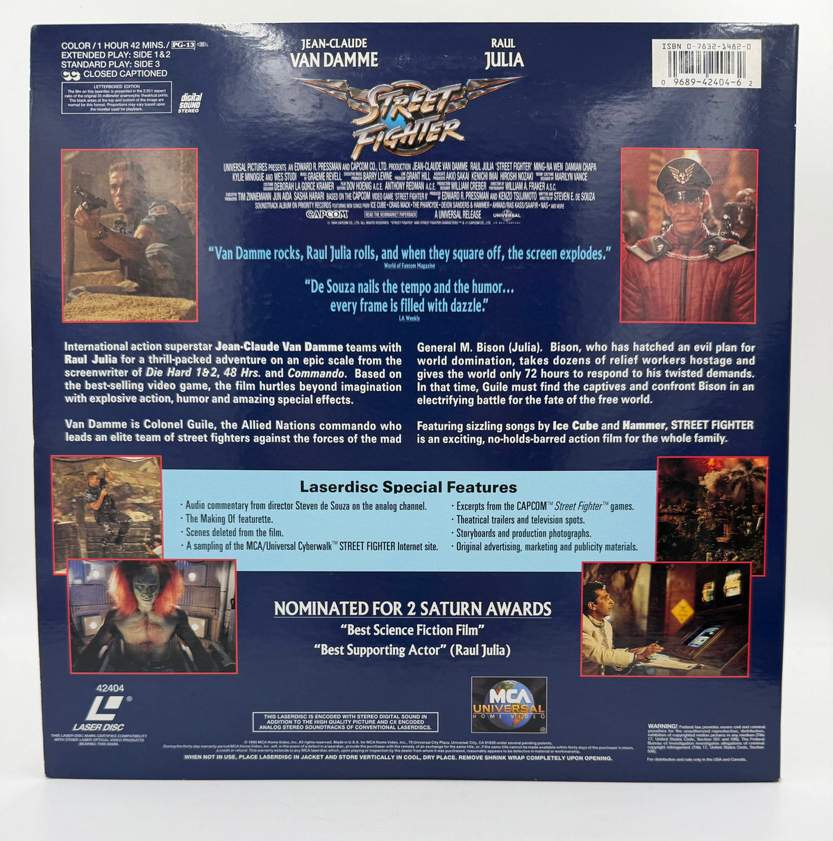 Street Fighter: Signature Collection (1994 / 1995) Letterboxed Edition – LaserDisc - EX
