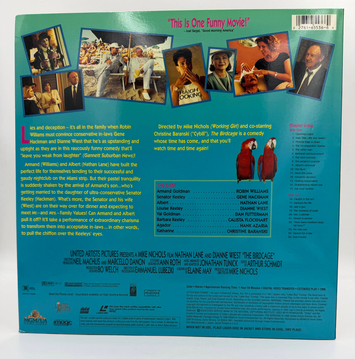 The Birdcage (1996) Deluxe Letter-Box Edition – LaserDisc - EX