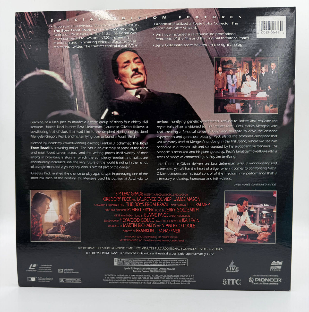 The Boys from Brazil (1978 / 1997) Special Edition Widescreen – LaserDisc - EX