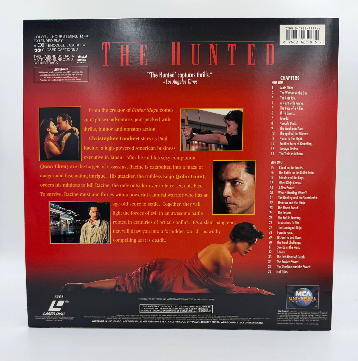 The Hunted (1995) Letterboxed Edition – LaserDisc - EX