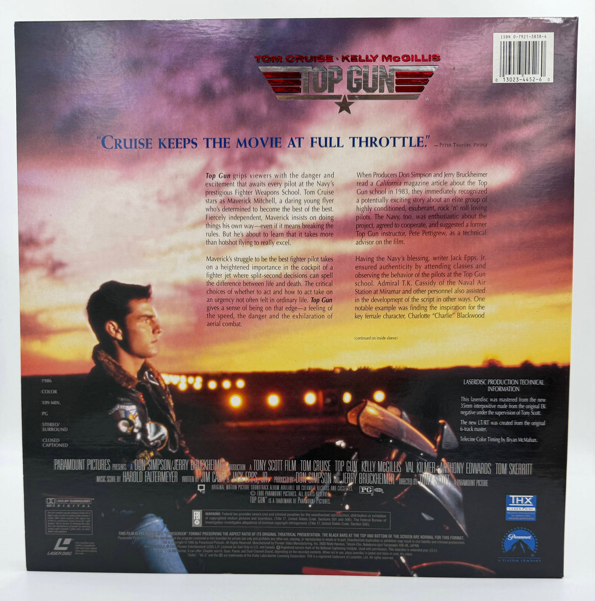 Top Gun (1986 / 1995) Special Widescreen Edition – LaserDisc - EX