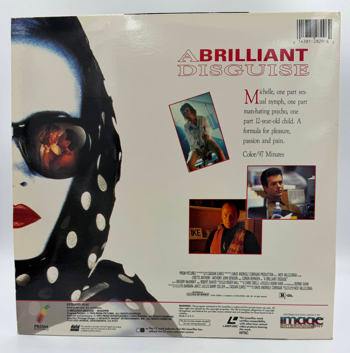 A Brilliant Disguise (1994) Widescreen / Ultra-Stereo Edition LaserDisc - VG
