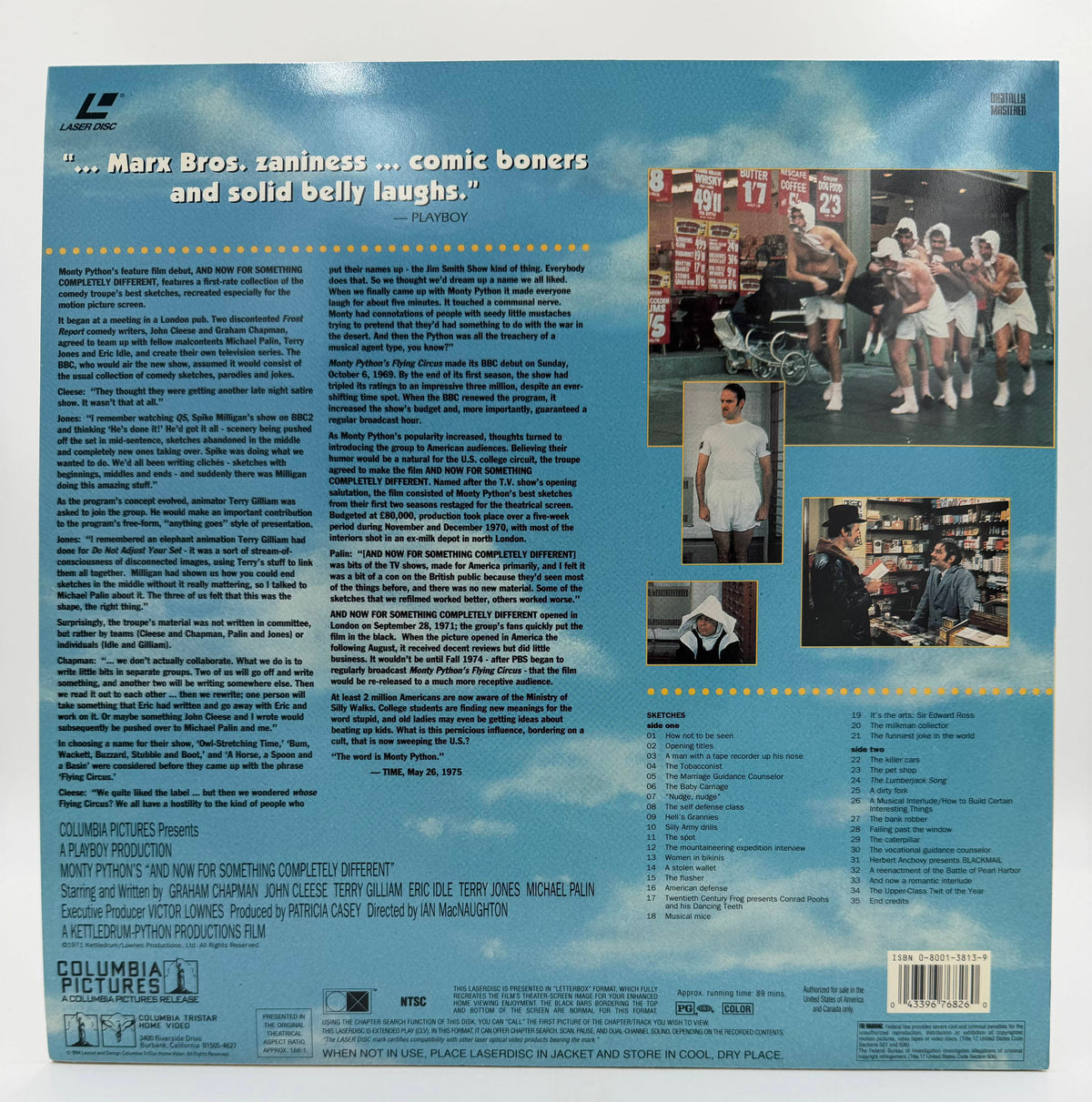 Monty Python's And Now for Something Completely Different (1971 / 1993) Deluxe Widescreen Edition – LaserDisc - EX