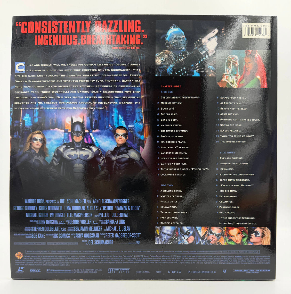 Batman & Robin (1997) Widescreen Edition 2-Disc Set – LaserDisc - EX
