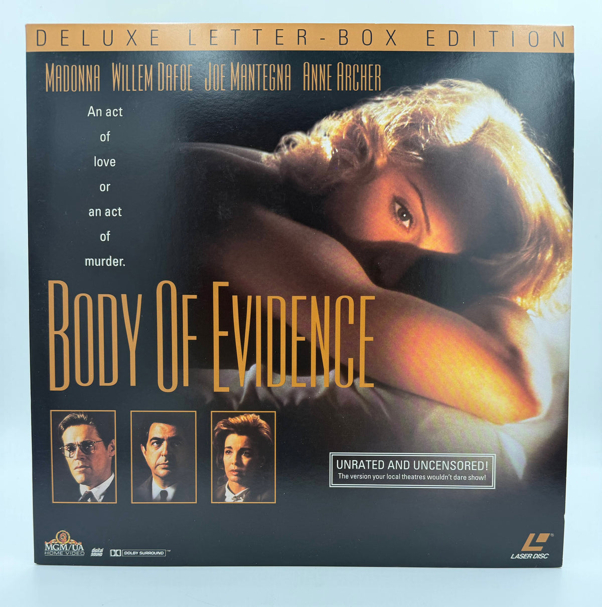 Body Of Evidence (1993) Deluxe Letter-Box Edition – LaserDisc - EX Madonna