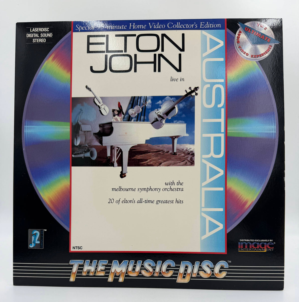 Elton John Live in Australia with the Melbourne Symphony Orchestra (1986 / 1987) Home Video Collector's Edition – LaserDisc - EX