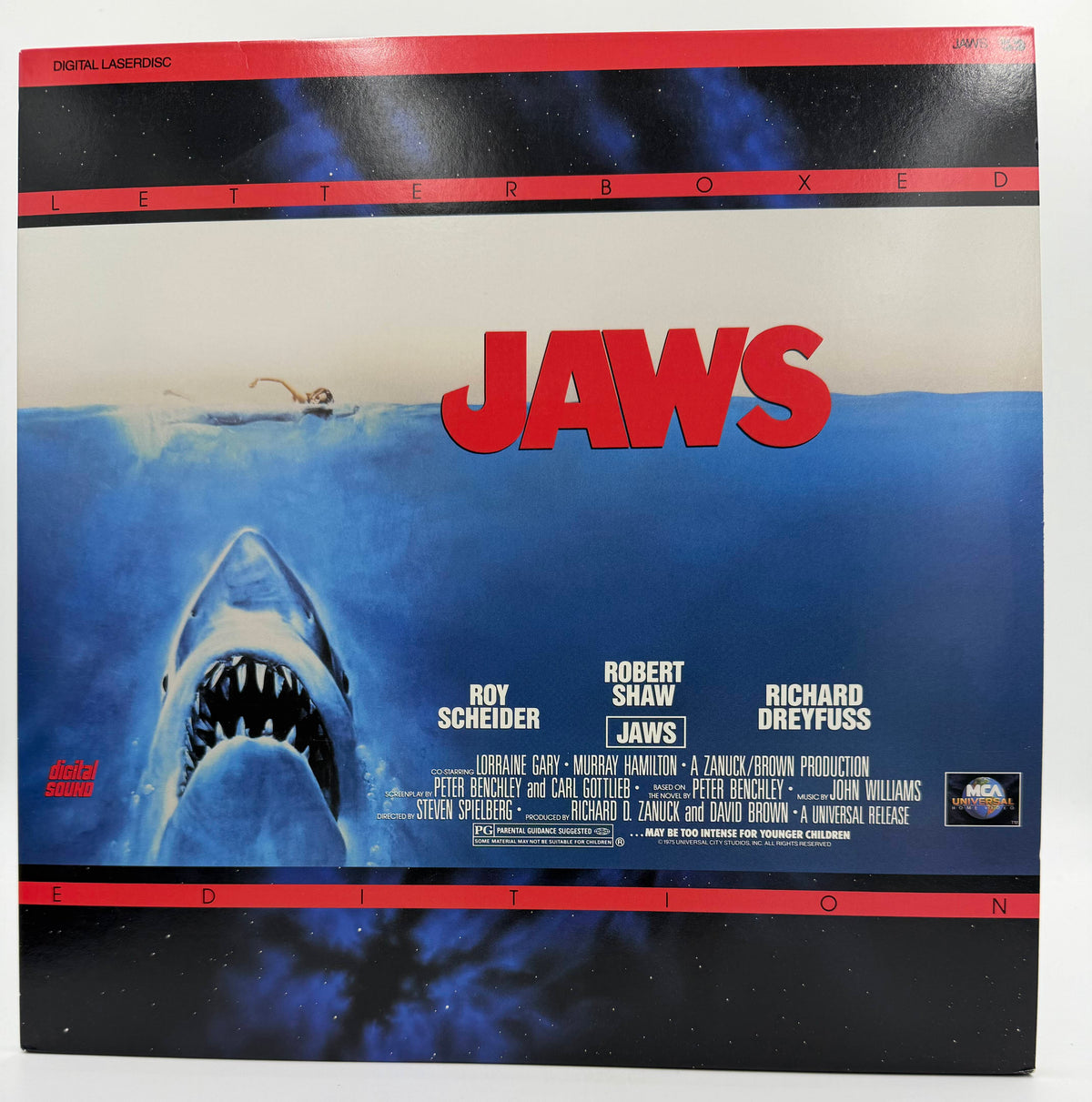 Jaws (1975 / 1991) Letterboxed Edition 2-Disc Set – LaserDisc - EX