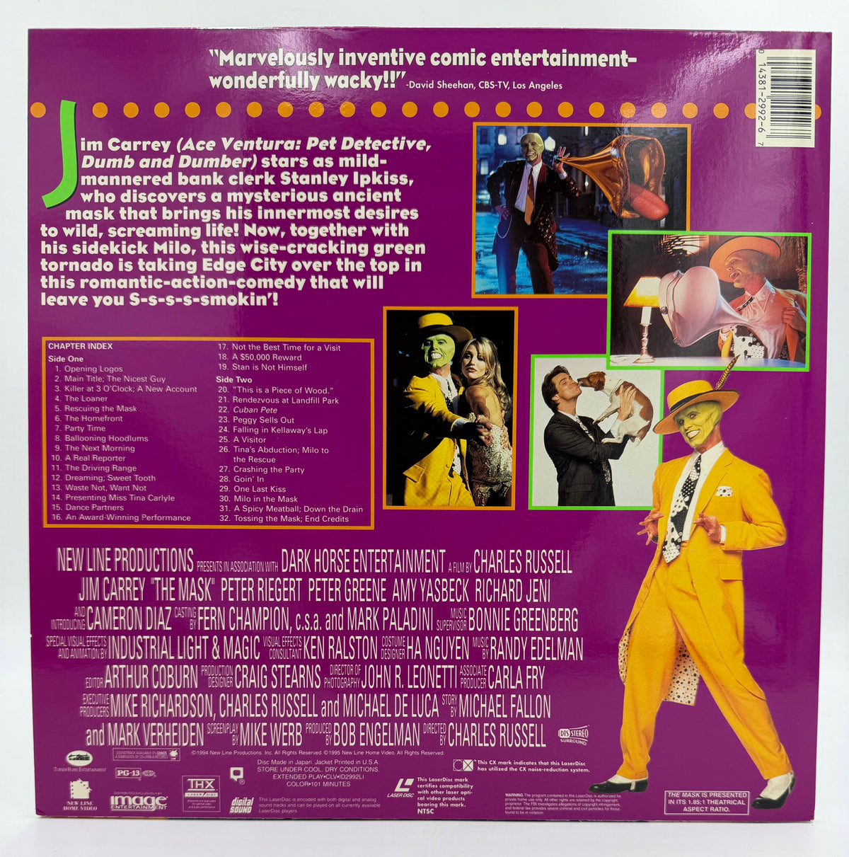 The Mask (1994 / 1995) Widescreen Edition LaserDisc - EX