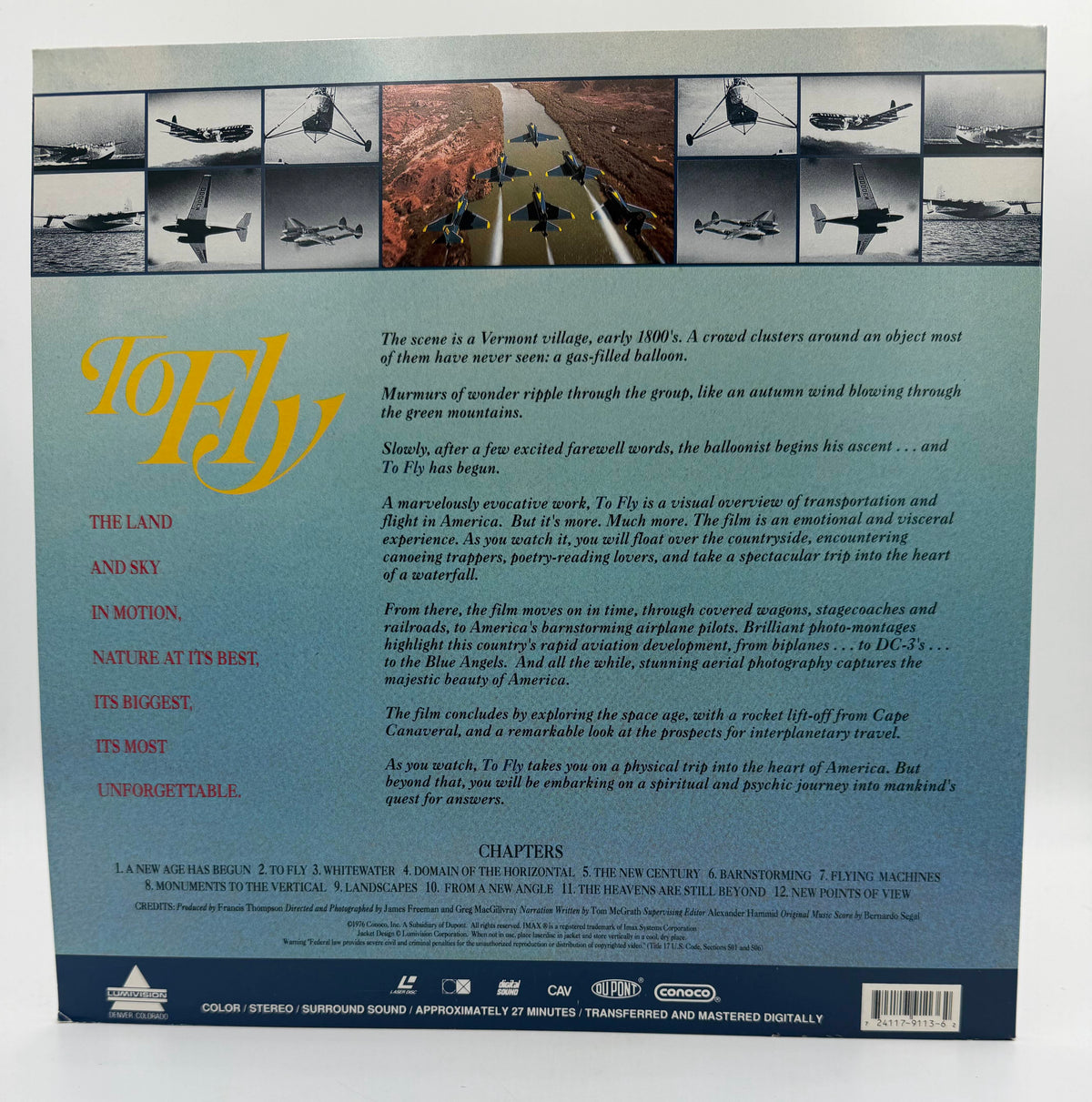 To Fly! (1976 / 1992) Lumivision CAV Edition LaserDisc - EX