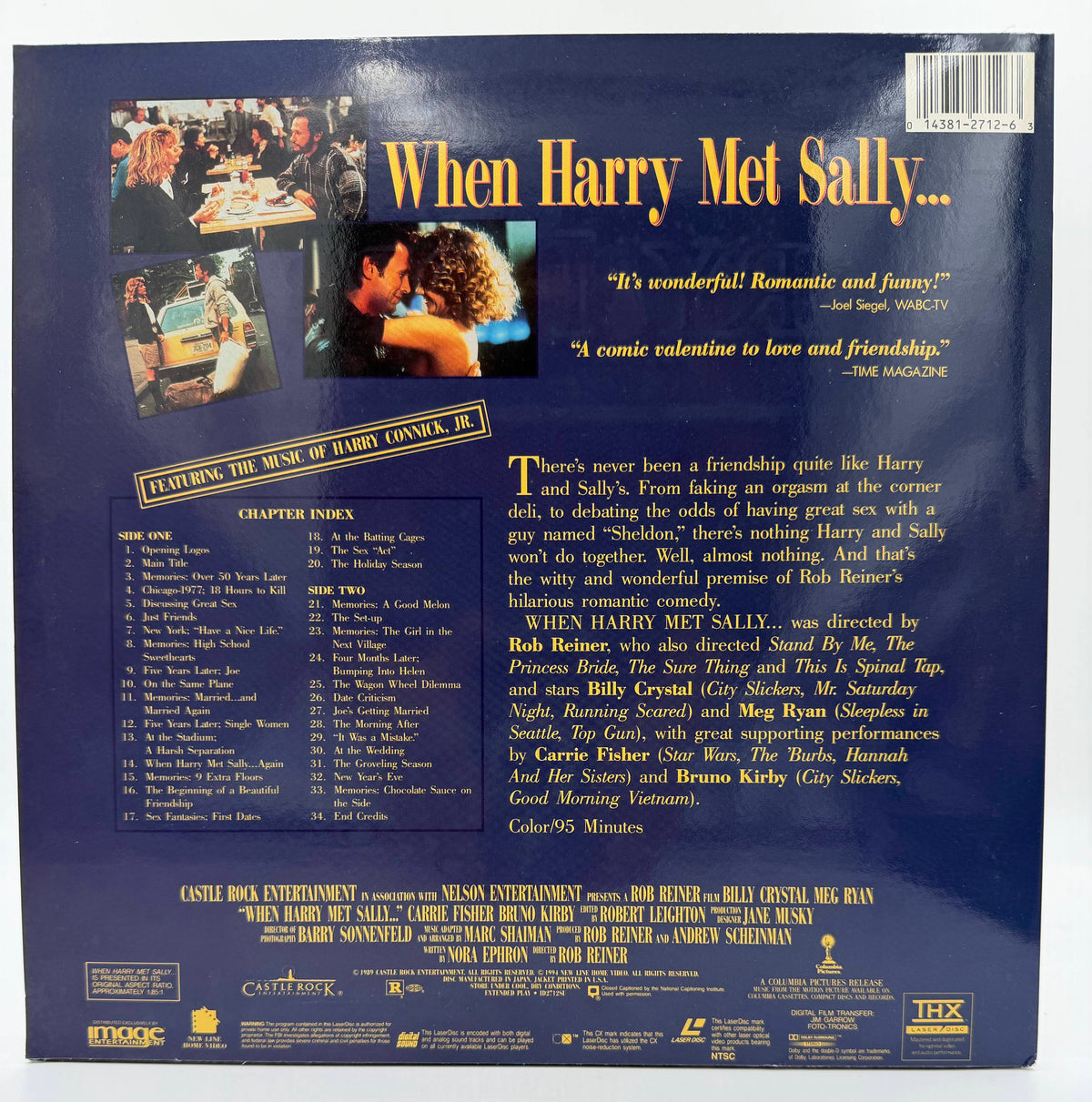 When Harry Met Sally... (1989 / 1994) THX Widescreen Edition LaserDisc - EX