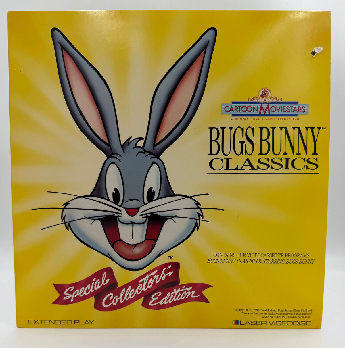 Cartoon Moviestars: Bugs Bunny Classics (1941–1948 / 1990) MGM/UA Home Video Special Collectors' Edition LaserDisc - VG+