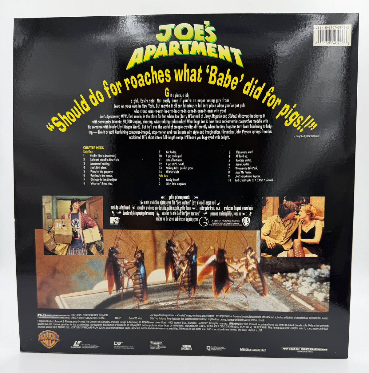 Joe's Apartment: Widescreen Edition (1996) Geffen Pictures / Warner Home Video Hybrid LaserDisc - EX
