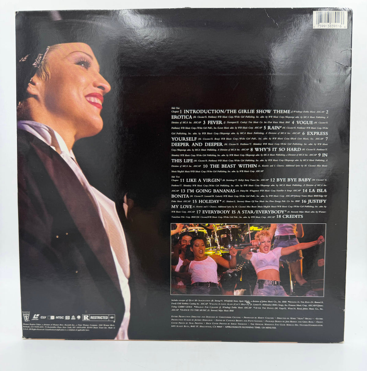Madonna: The Girlie Show - Live Down Under (1993 / 1994) Warner Reprise Video LaserDisc - VG+