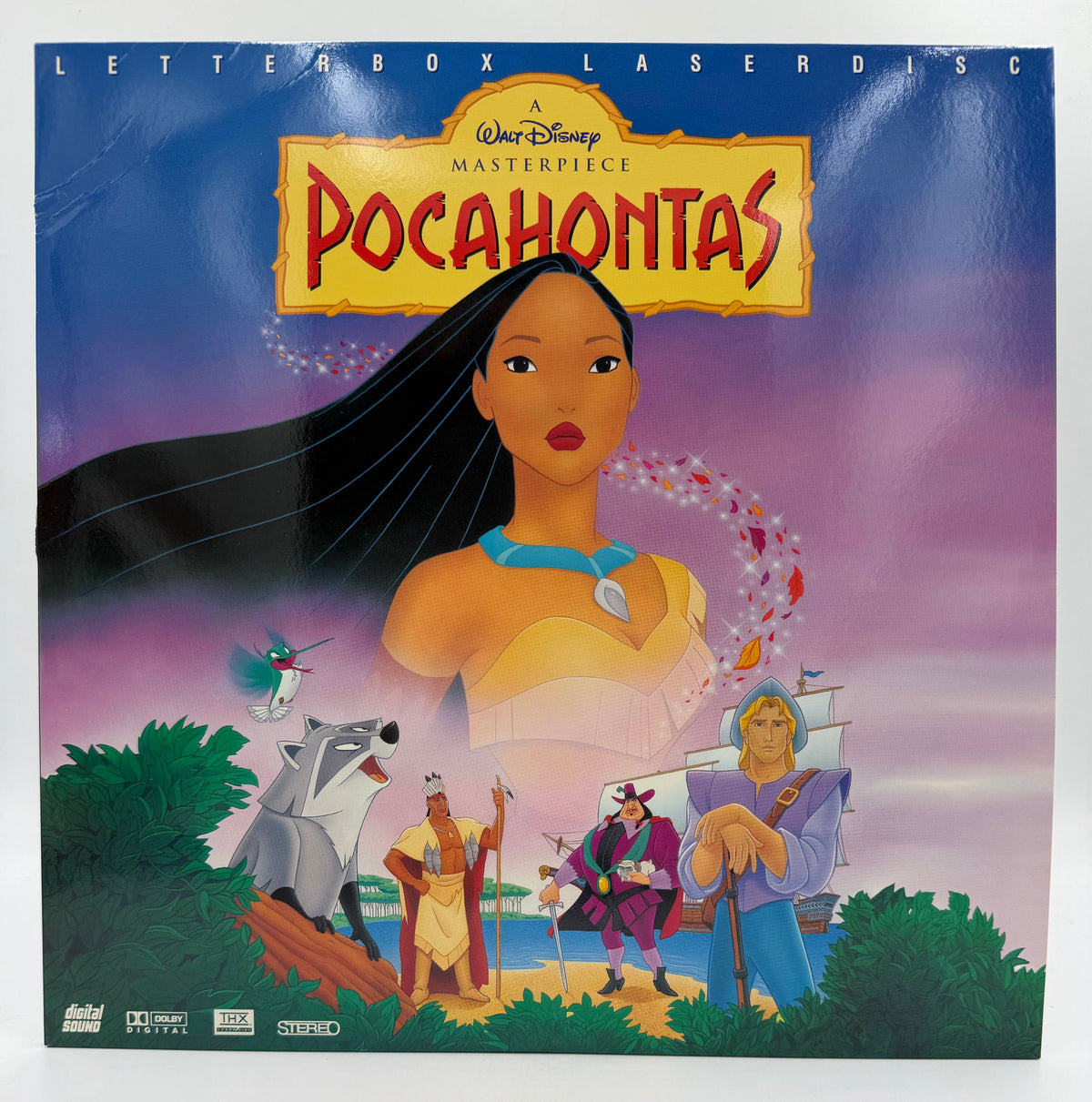 Pocahontas: Letterbox Laserdisc / Masterpiece Collection (1995 / 1996) Walt Disney Home Video THX AC-3 LaserDisc - VG+