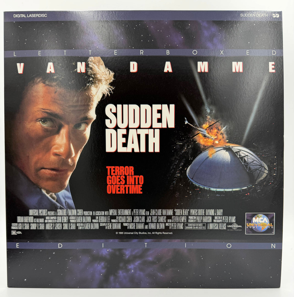 Sudden Death: Letterboxed Edition (1995 / 1996) MCA Universal Home Video LaserDisc - EX