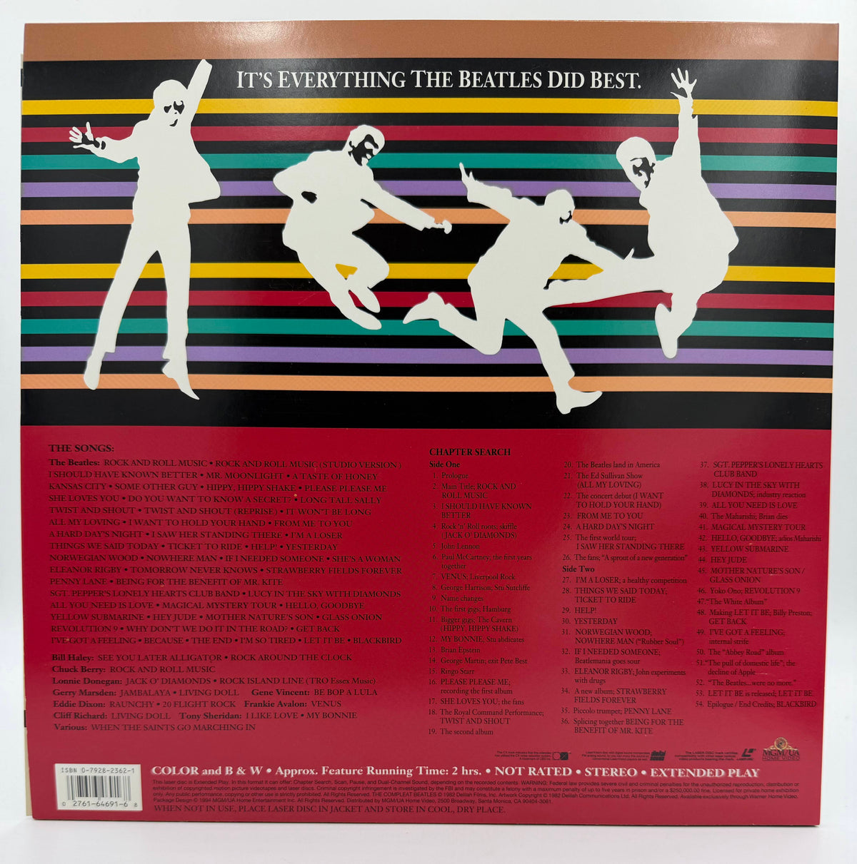 The Compleat Beatles: New Remastered Edition (1982 / 1994) MGM/UA Home Video LaserDisc - EX