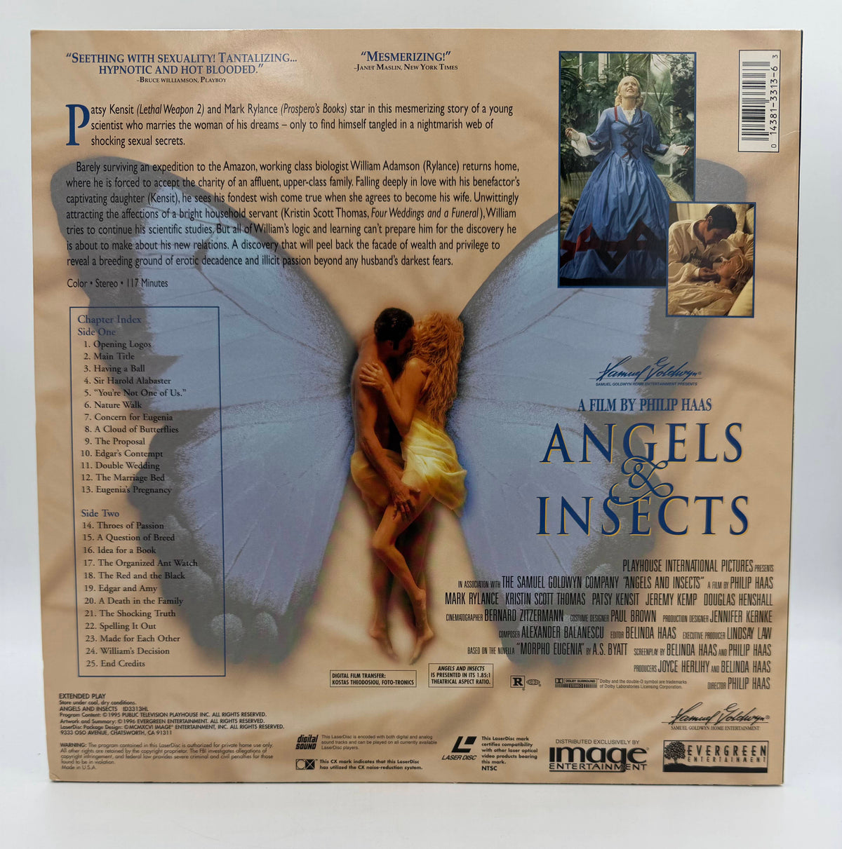 Angels & Insects (1995 / 1996) Widescreen Edition LaserDisc - VG+