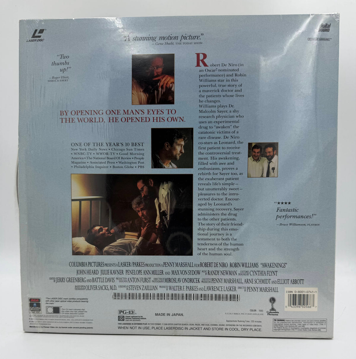 Awakenings (1990 / 1991) RCA/Columbia Pictures Home Video LaserDisc - EX