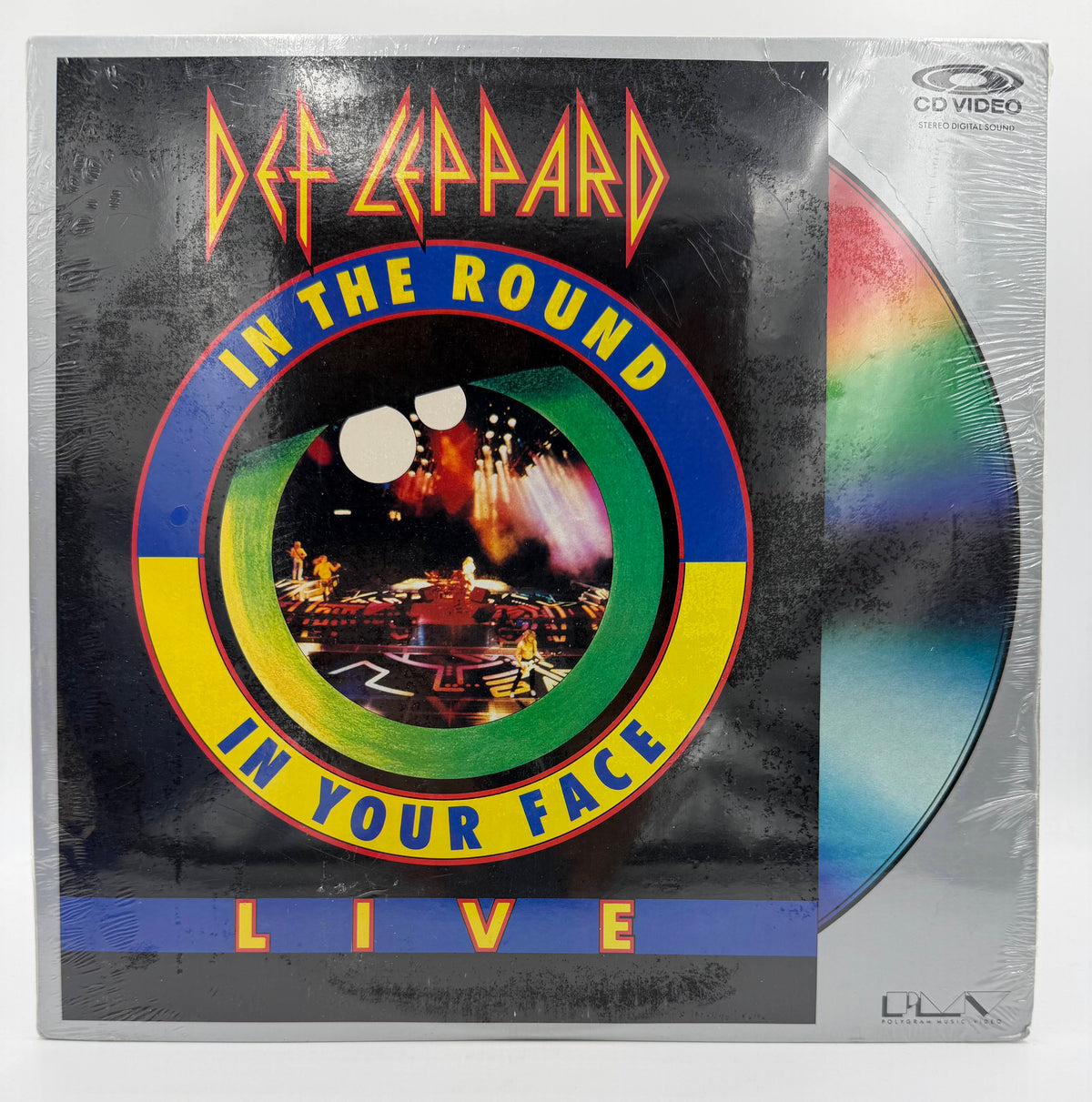 Def Leppard: In the Round In Your Face – Live (1988 / 1989) PolyGram Music Video LaserDisc - EX - Factory Sealed