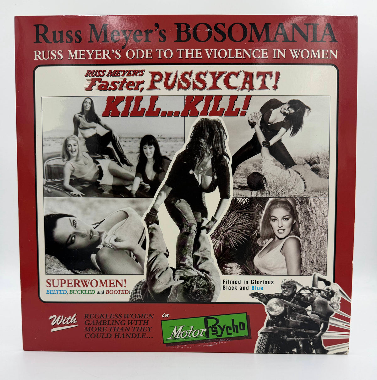 Russ Meyer's Bosomania: Faster, Pussycat! Kill...Kill! / Motor Psycho (1965-1966 / 1997) Image Ent. 2-Disc Double Feature Set – LaserDisc - EX