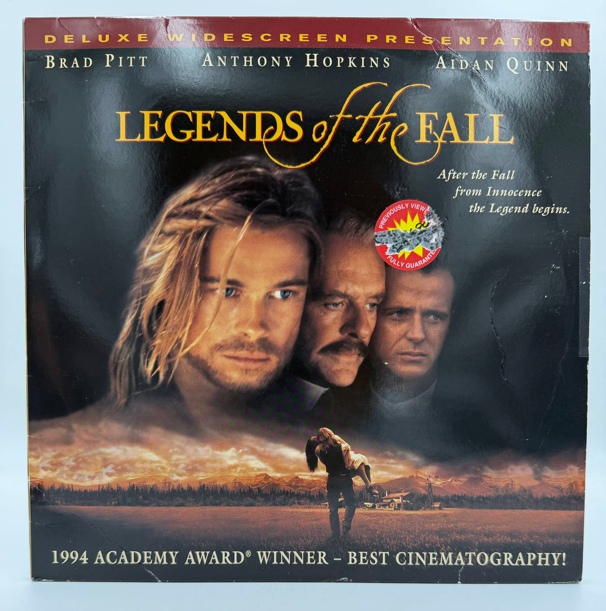 Legends of the Fall (1994 / 1995) Deluxe Widescreen Presentation LaserDisc - VG