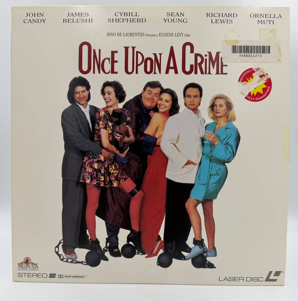 Once Upon a Crime (1992) MGM/UA Home Video LaserDisc - VG+