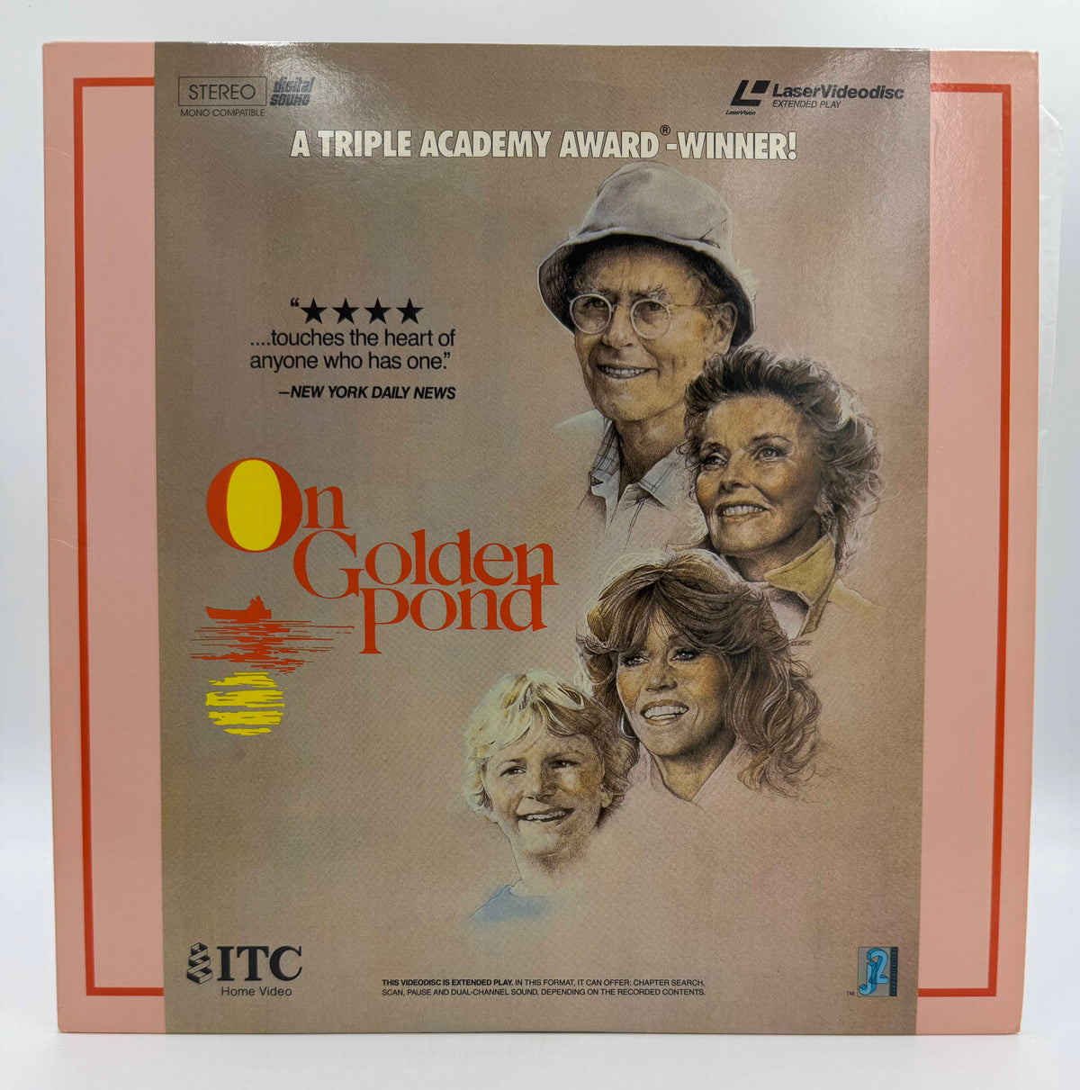On Golden Pond (1981 / 1989) ITC Home Video / J2 Communications LaserDisc - EX