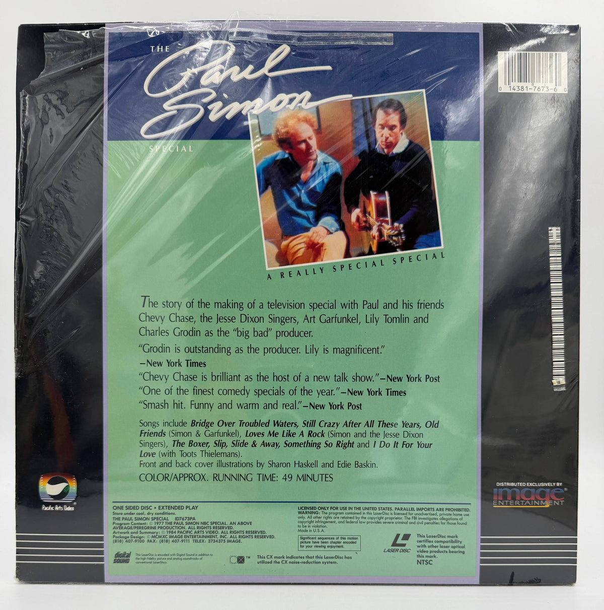 The Paul Simon Special (1977 / 1990) Pacific Arts Video / Image Entertainment LaserDisc - VG+